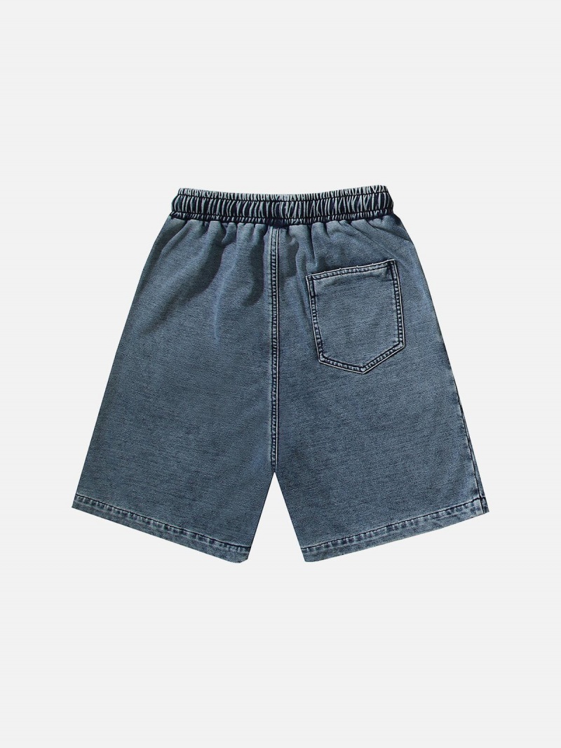 Bleu  Short Aelfric Eden Drawstring Washed - KDZ-7310072